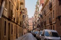 Street on Barceloneta beach with people from Barceloneta after COVID 19 on June 26, 2020 in Barcelona, Ã¢â¬â¹Ã¢â¬â¹Spain Royalty Free Stock Photo